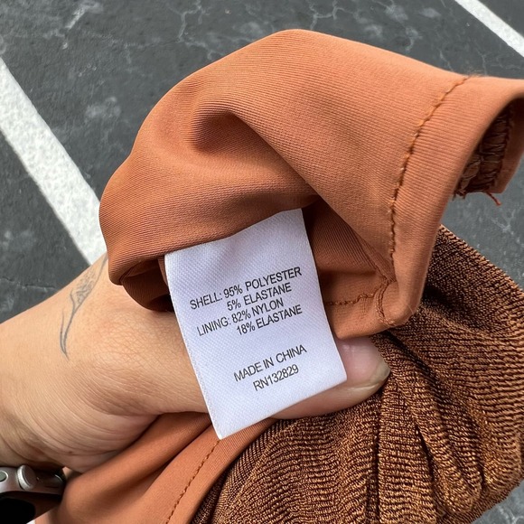 Lovers and Friends Brown Helena Maxi High Slit Skirt Size M - Picture 7 of 7